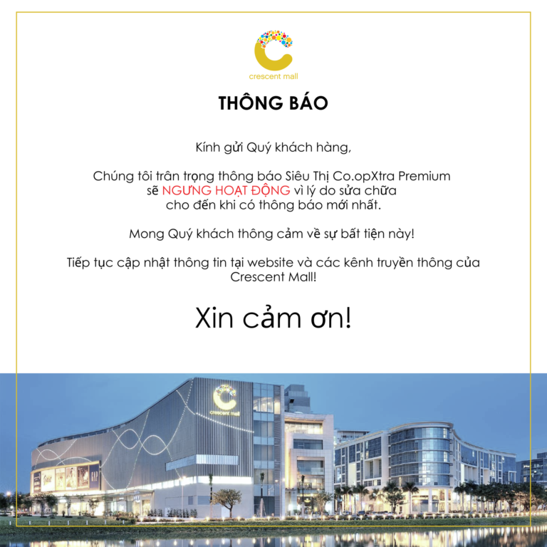 Crescent Mall tạm dừng hoạt động siêu thị tầng B1